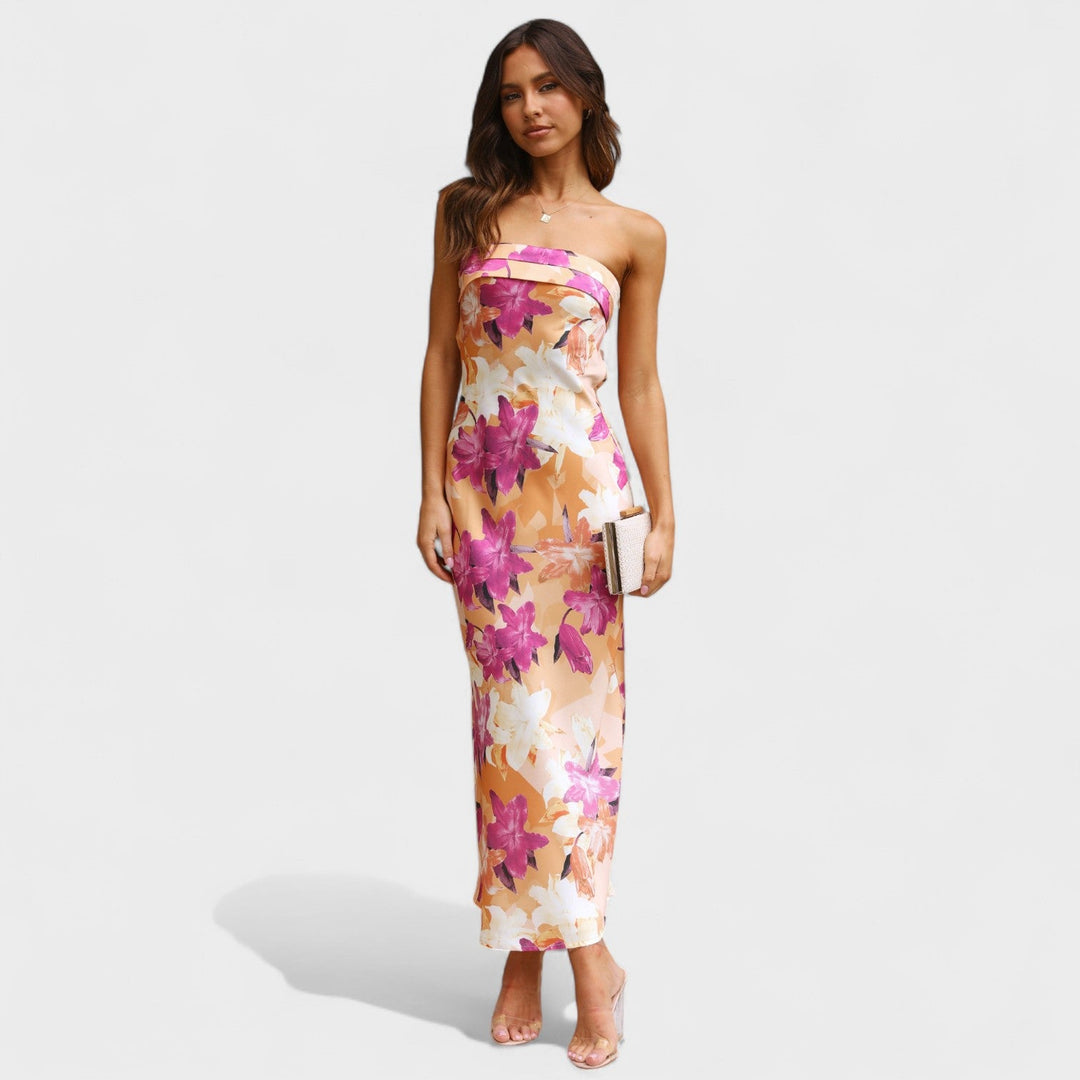 Carmen | Vestido de satén sin mangas