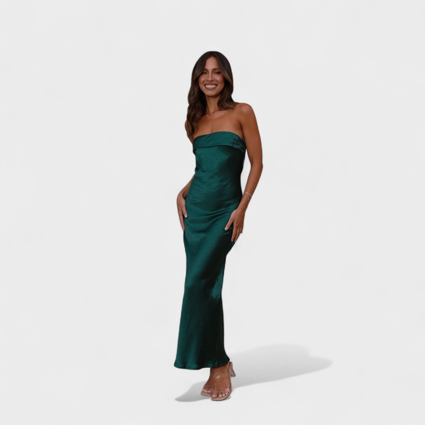 Carmen | Vestido de satén sin mangas