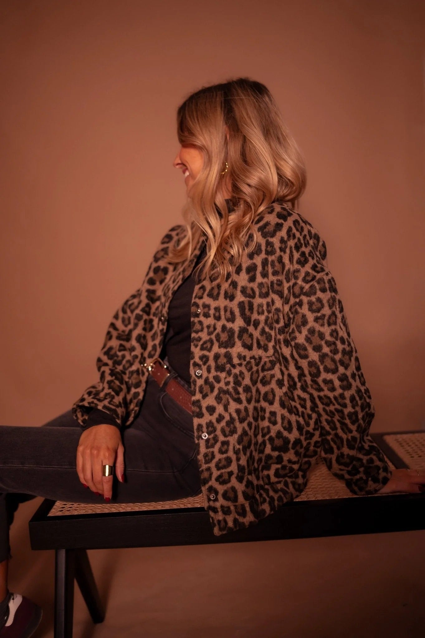 DANIELA|  Chaqueta Bomber Leopardo